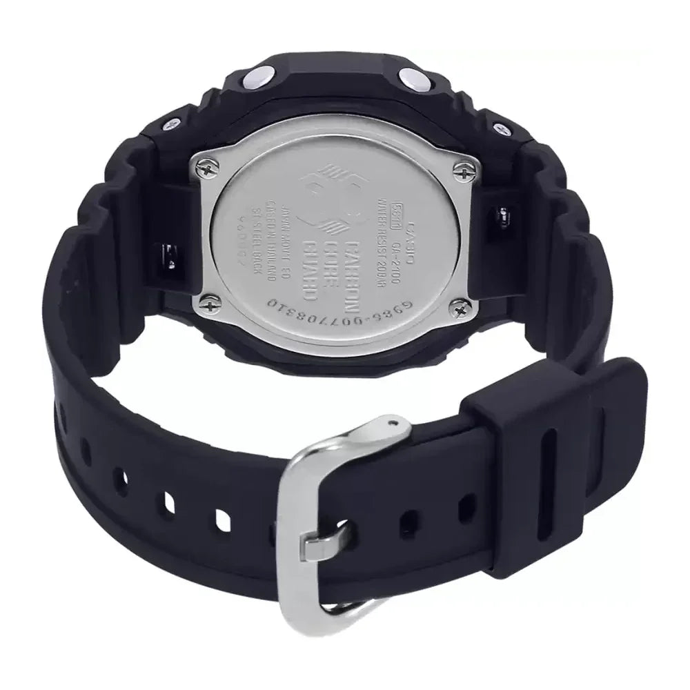 Casio G-SHOCK GA-2100-1ADR – Carbon Core Guard Analog-Digital Watch