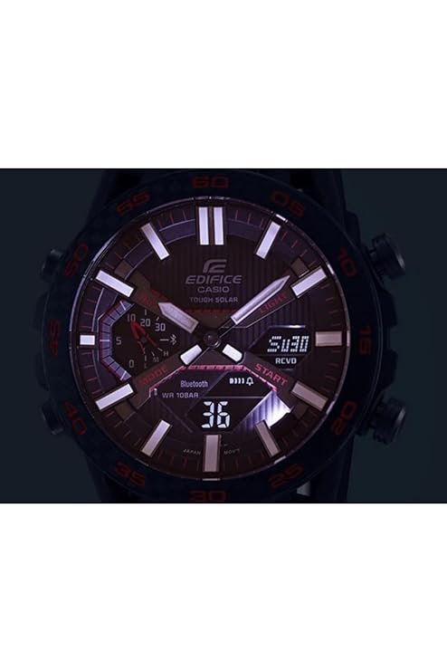 Casio Analog-Digital Black Dial Men's Watch-ECB-2000PB-1ADF