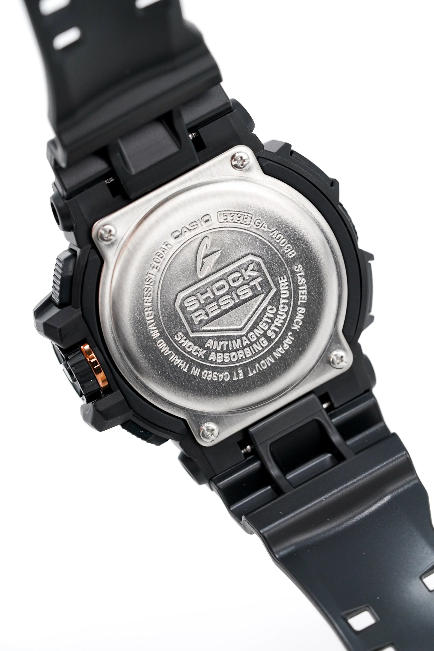 Casio G-Shock GA-400GB-1A4DR Black & Gold Analog-Digital Watch – Rotary Switch, Shock Resistant, 200M Water Resistant