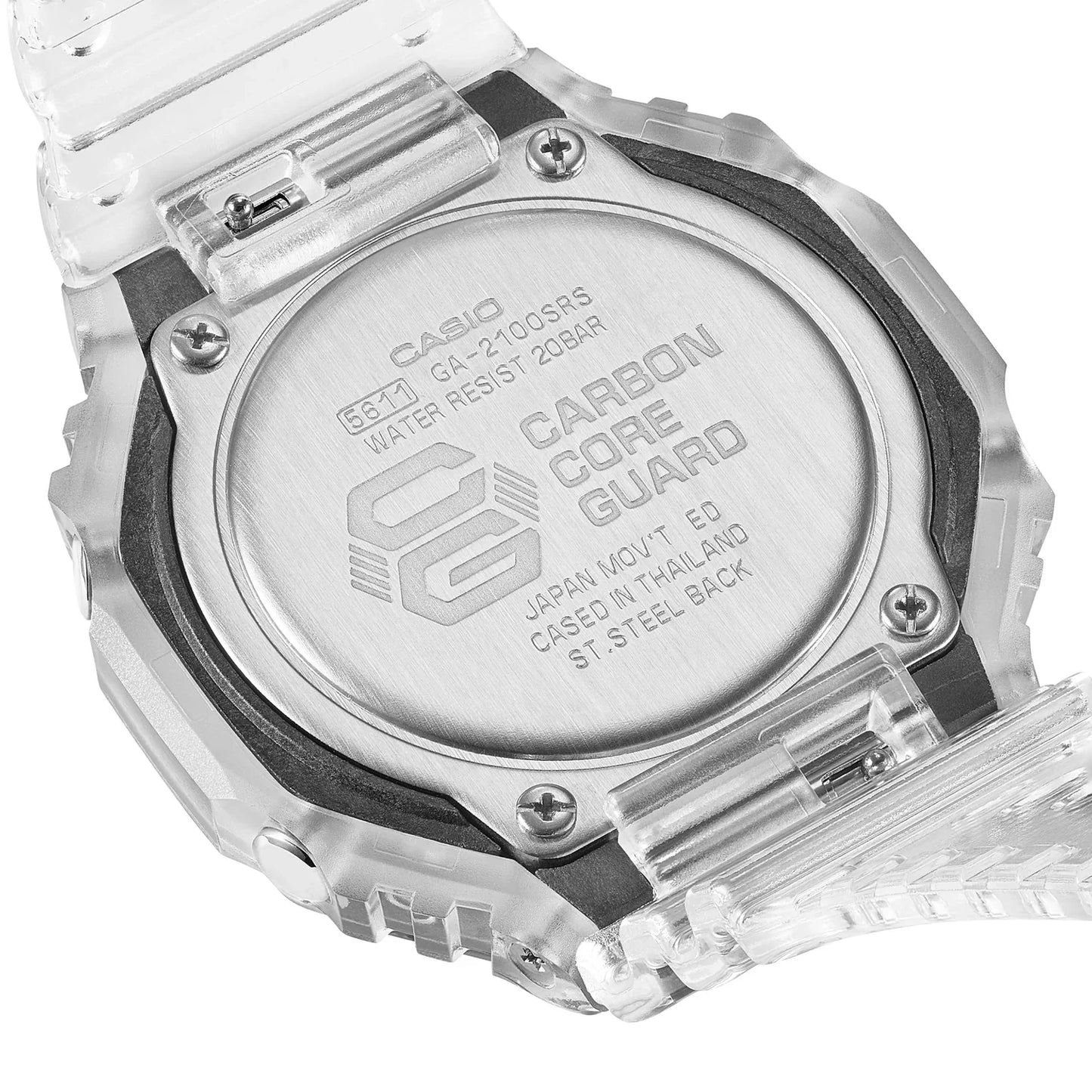 Casio G-SHOCK GA-2100SRS-7ADR – Iridescent “Rainbow” Skeleton Carbon Core Guard Watch
