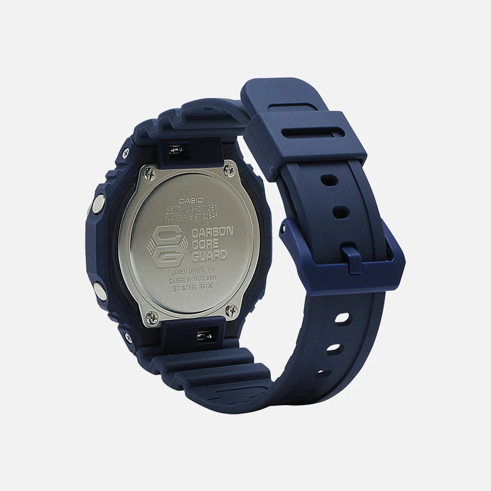 Casio G-SHOCK GA-2100AS-2A – Carbon Core Guard Analog-Digital Watch (Ice Blue Accent Edition)