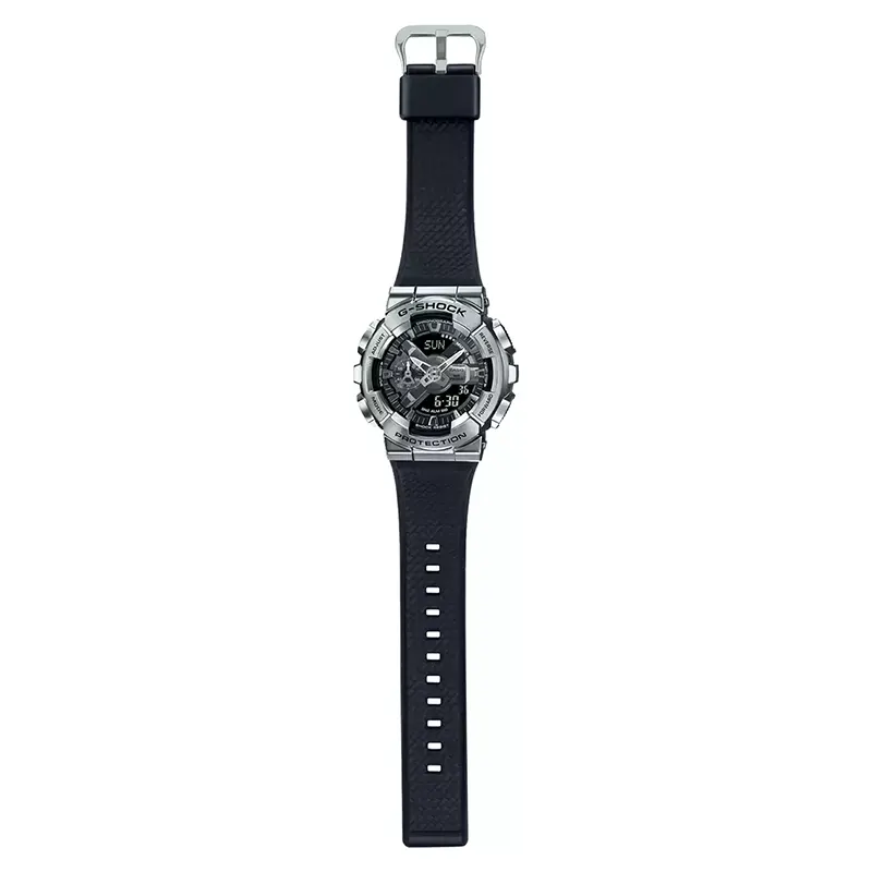 Casio G-SHOCK GM-110-1A Analog-Digital Watch – Black Resin & Metal Bezel