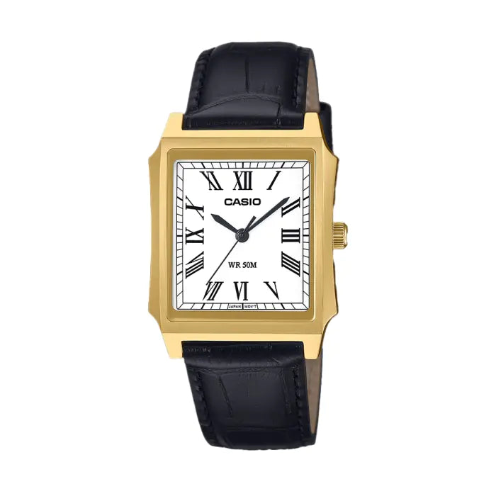 CASIO Leather Analog Watch MTP-B190GL-7BVDF
