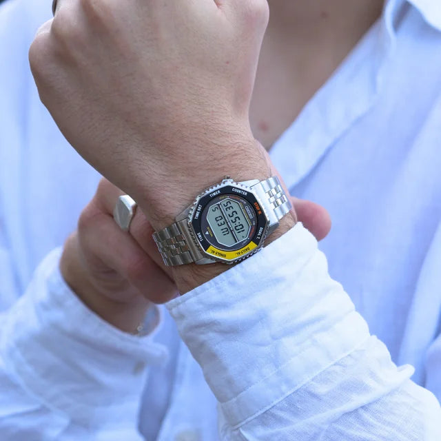 Seiko SMGG17P1 Rotocall Digital Watch – Retro‑Inspired Digital Chronograph in Stainless Steel