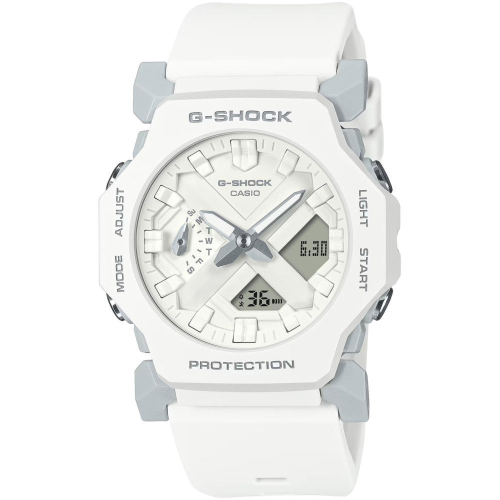 Casio G-Shock GA-2300-7ADR Men’s Analog-Digital Watch – White Resin, Carbon Core Guard