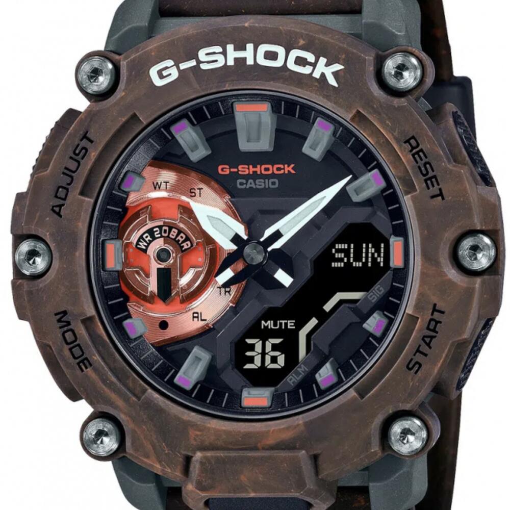 Casio G-SHOCK GA-2200MFR-5A – Multi-Color Forged Carbon Inspired Analog-Digital Watch