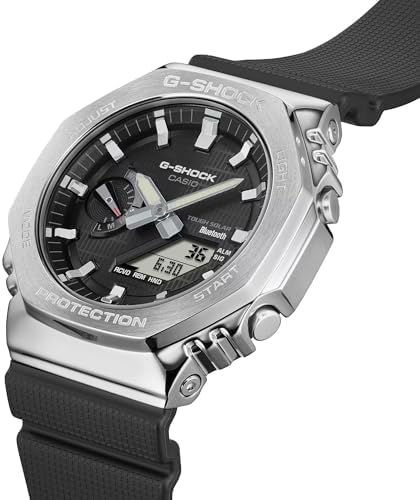 Casio G-SHOCK GBM-2100-1ADR Men’s Analog-Digital Watch with Bluetooth & Metal Bezel