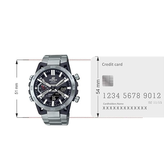 Casio Analog-Digital Black Dial Men's Watch-ECB-2000D-1ADF