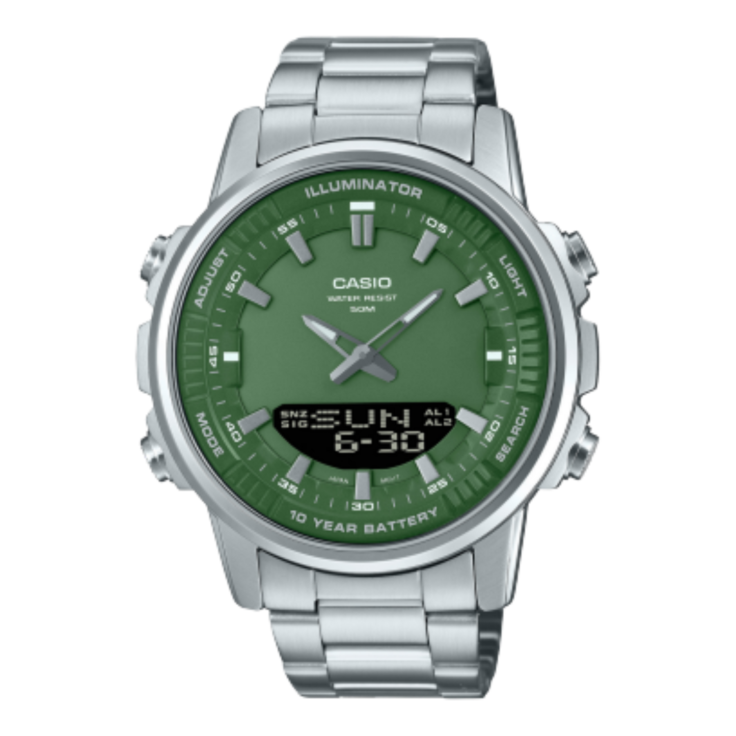 CASIO ILLUMINATOR ANALOG - DIGITAL  FOR MEN AMW-880D-3AVDF