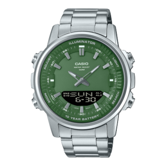CASIO ILLUMINATOR ANALOG - DIGITAL  FOR MEN AMW-880D-3AVDF