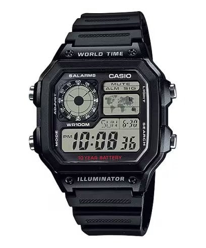 CASIO  Youth ( AE-1200WH-1AVDF ) Digital Watch - For Men D097
