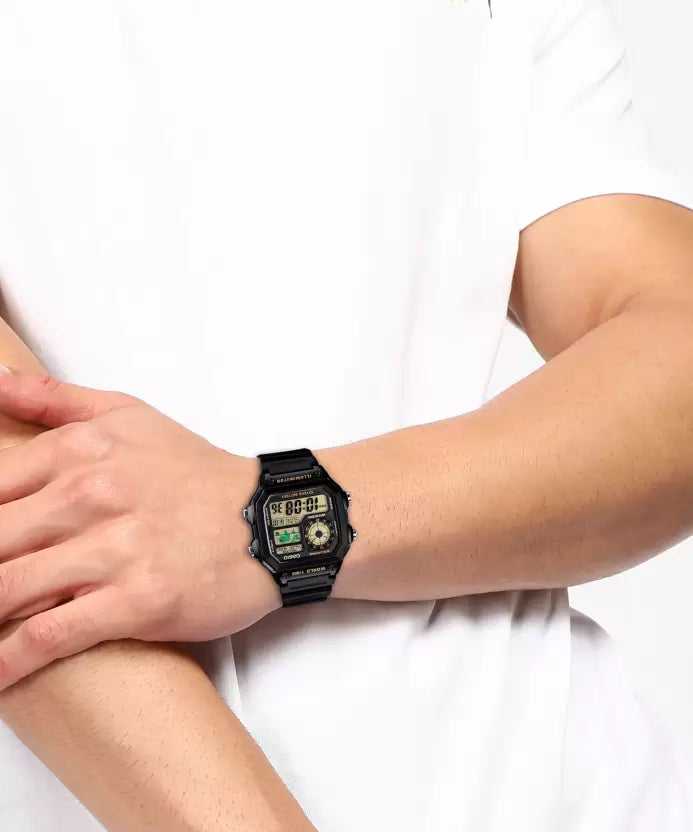 CASIO  Youth Digital Watch - For Men AE-1200WHB-1BVDF