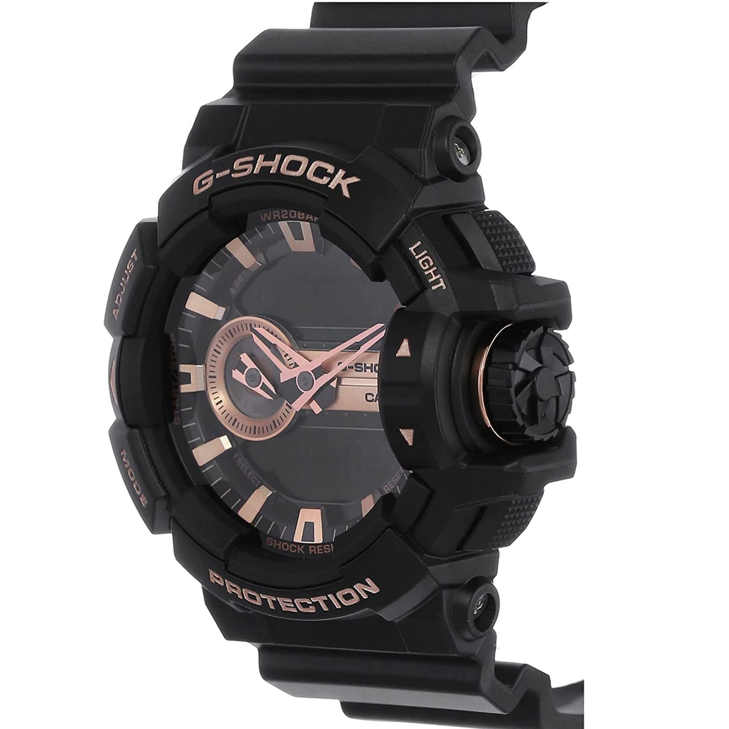 Casio G-Shock GA-400GB-1A4DR Black & Gold Analog-Digital Watch – Rotary Switch, Shock Resistant, 200M Water Resistant