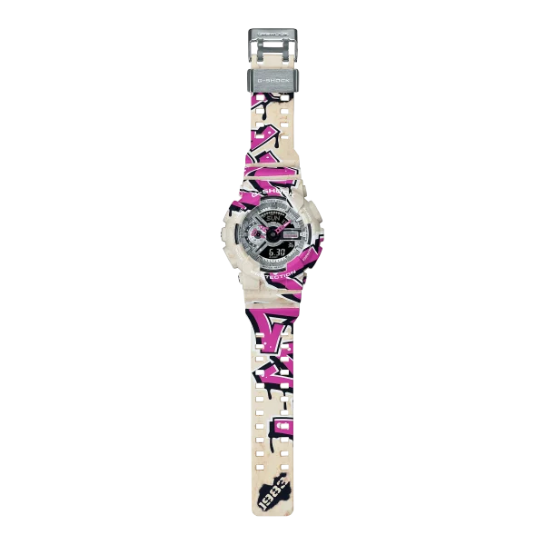Casio G-Shock GA-110SS-1ADR Men’s Analog-Digital Watch – Shock Resistant, 200M Water Resistant,