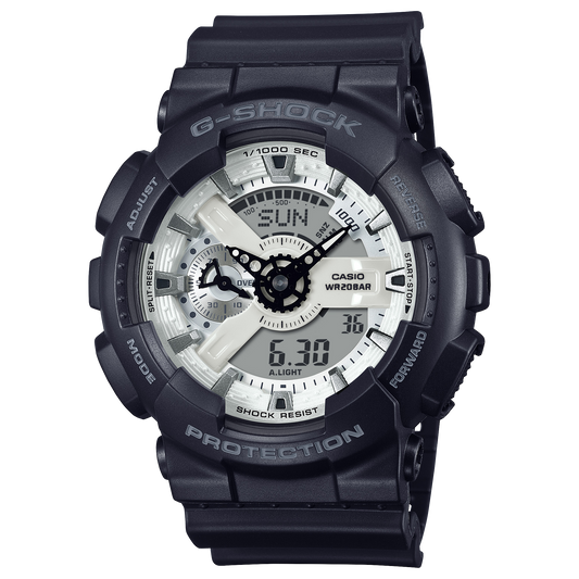 Casio G-Shock GA-110WD-1A Men’s Analog-Digital Watch – Shock Resistant, 200M Water Resistant, White Resin Design