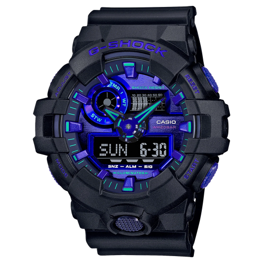 Casio G-SHOCK GA-700VB-1ADR – Virtual Black Series Digital-Analog Tough Watch
