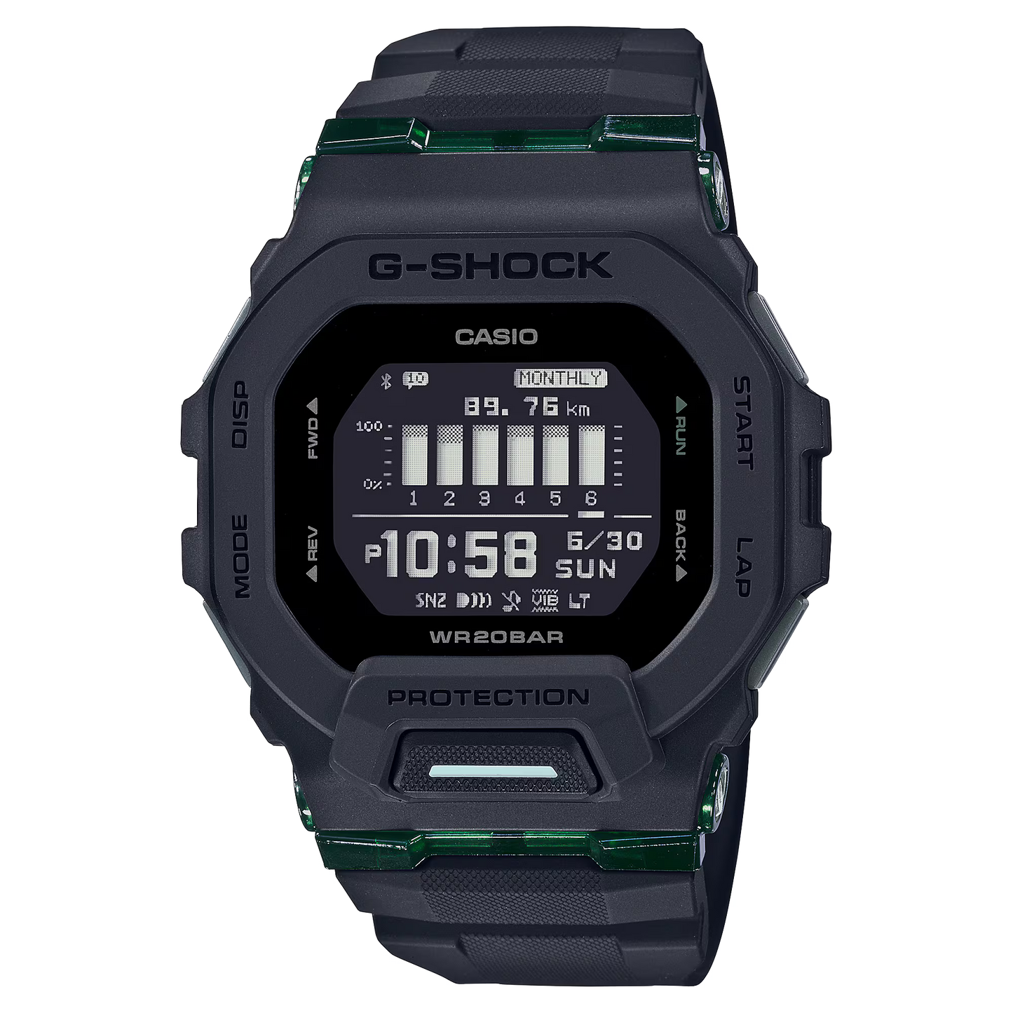 Casio G-SHOCK GBD-200UU-1DR Bluetooth Sports Watch – Step Tracker, Shock Resistant, 200M Water Resistant