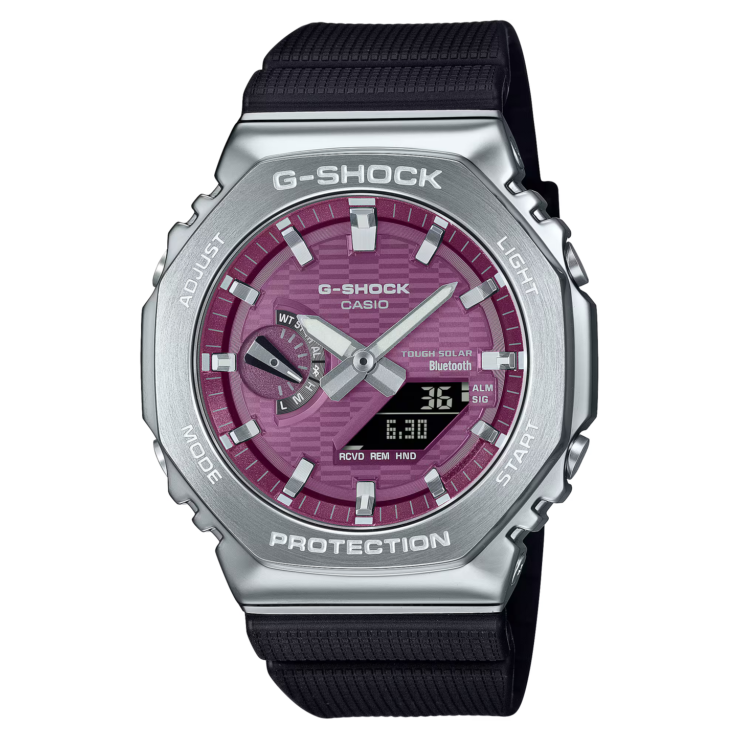 Casio G-SHOCK GBM-2100A-4B Men’s Analog-Digital Watch with Bluetooth & Metal Bezel