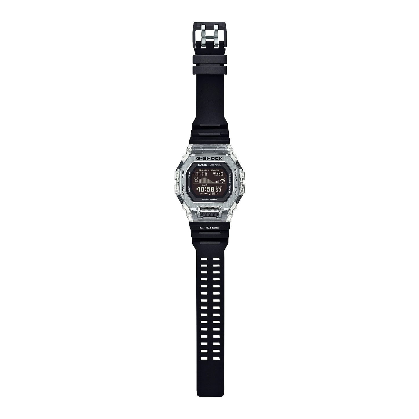 Casio G-SHOCK GBX-100S-1D G-LIDE Bluetooth Surf Watch , Tide Graph, Step Tracker, 20ATM