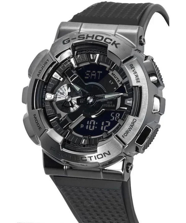 Casio G-SHOCK GM-110BB-1ADR Analog-Digital Watch – Black Metal Bezel