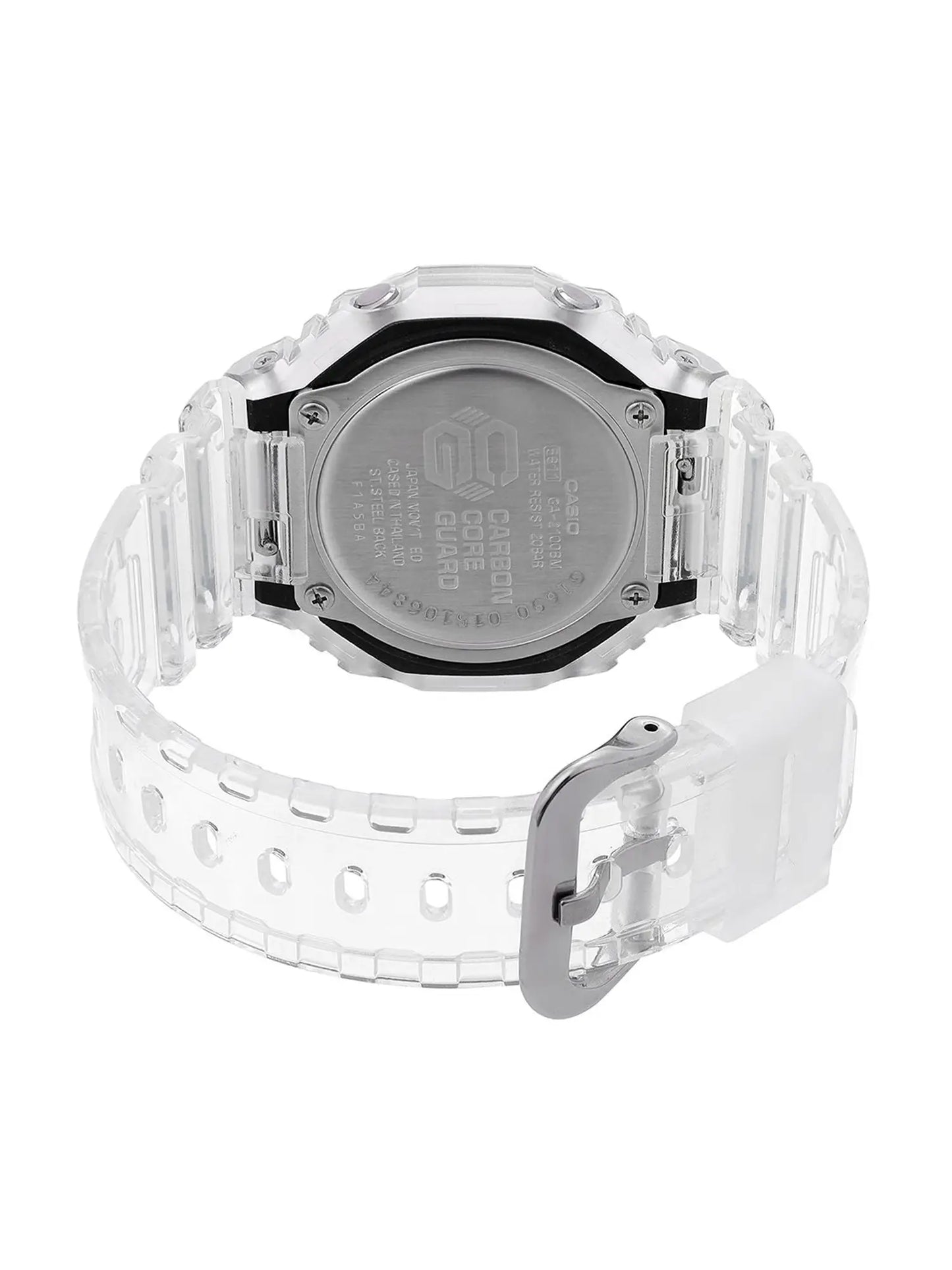 Casio G-SHOCK GA-2100BM-7A2DR – Carbon Core Guard Analog-Digital Watch (White & Blue Camouflage Edition)