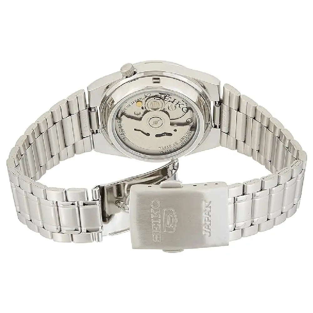 Seiko 5 Automatic Black Dial Stainless Steel Men's Watch SNK063J5