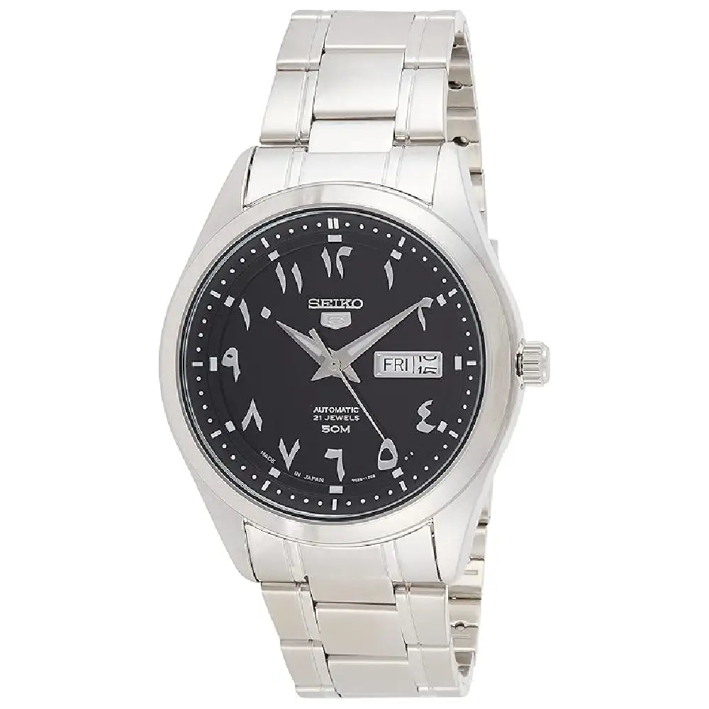 SEIKO 5 Automatic Black Arabic Dial Men's Watch SNKP21J1