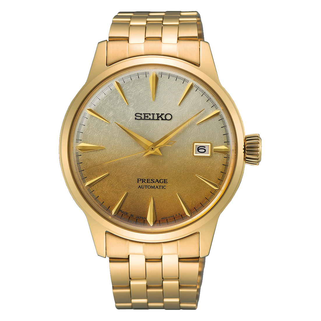 Seiko SRPK46J1 Gold Automatic Watch – Japanese Precision in a Compact Luxury Design