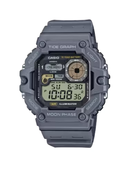 Casio WS-1700H-8AVDF: A Feature-Packed Digital Watch for Outdoor Enthusiasts in Stylish Grey