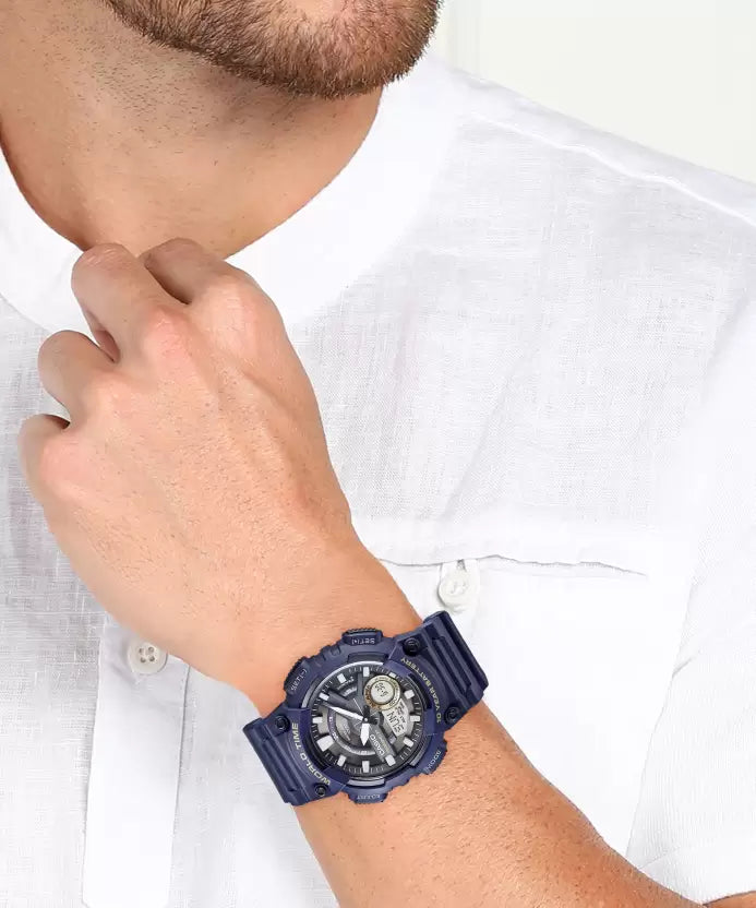 CASIO  Youth Combination ( AEQ-110W-3AVDF ) Analog-Digital Watch - For Men AD223