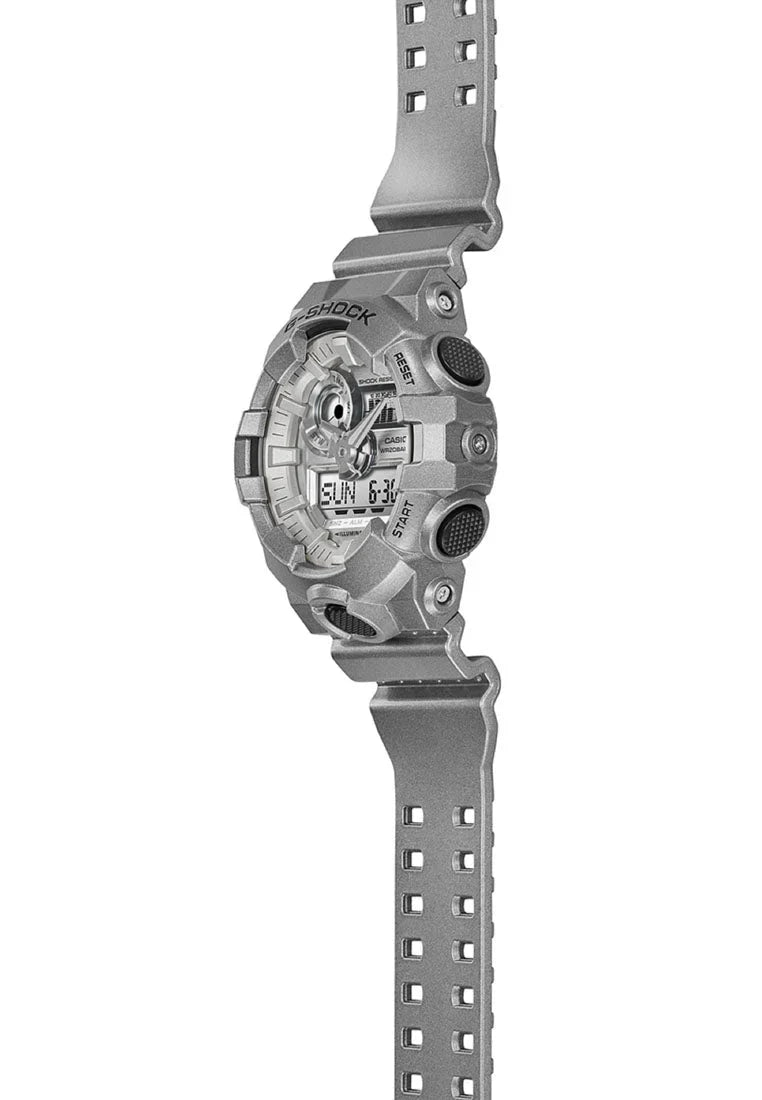 Casio G-SHOCK GA-700FF-8A Full Metal-Inspired Silver Series – Shock-Resistant Analog-Digital Watch