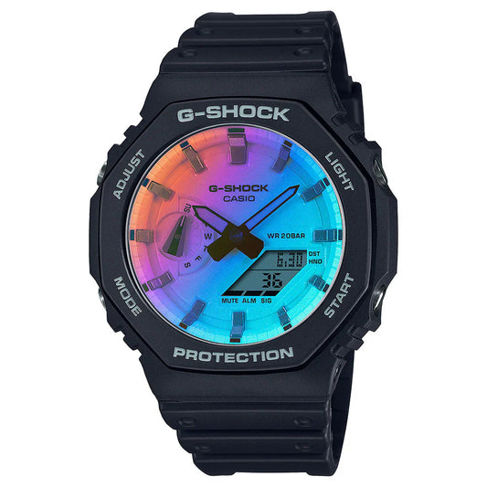 Casio G-SHOCK GA-2100SR-1ADR – Pink Smoke Accent Carbon Core Guard Analog-Digital Watch