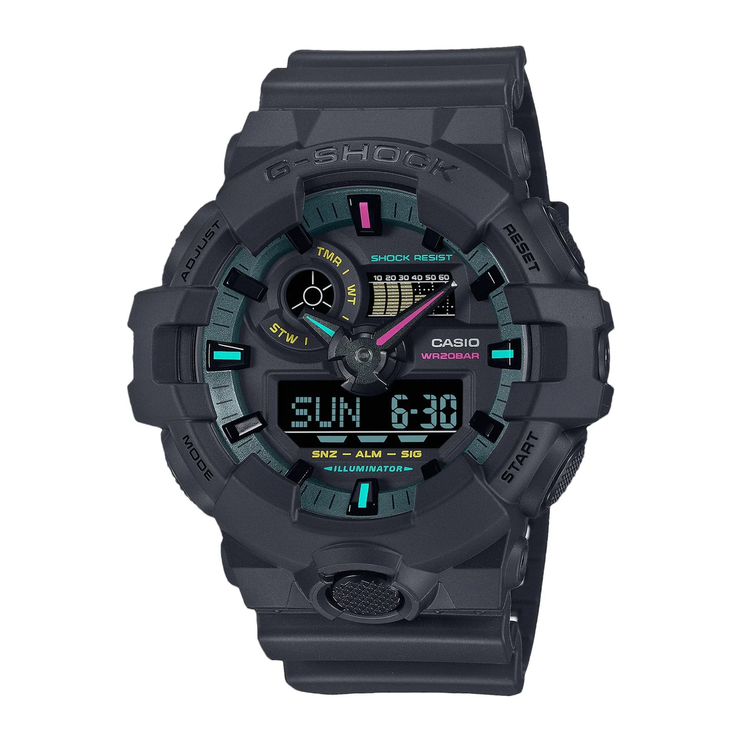 Casio G-SHOCK GA-700MF-1ADR – Multifunction Men’s Digital-Analog Sports Watch