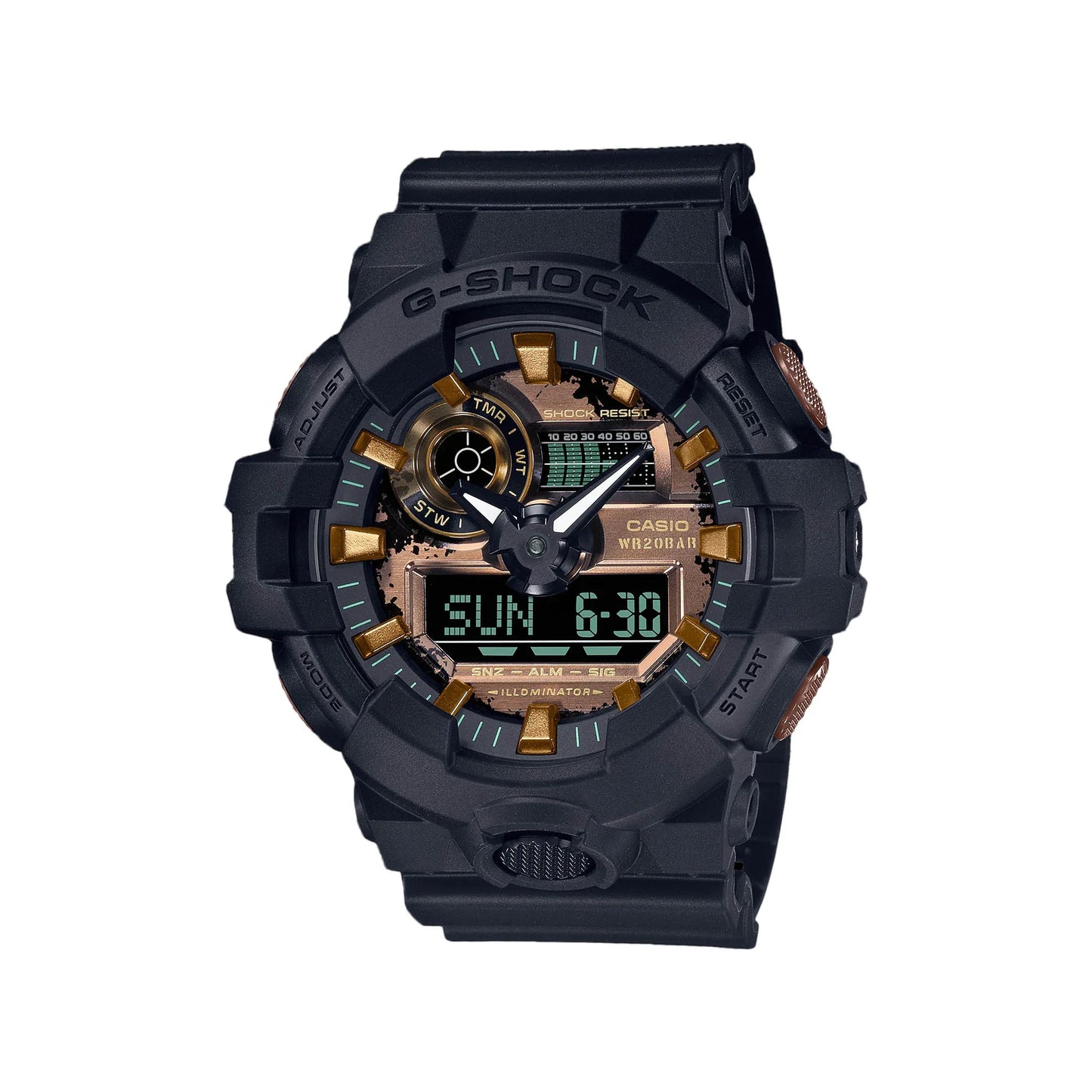 Casio G-SHOCK GA-700RC-1ADR – Resin Case Digital-Analog Rugged Sports Watch