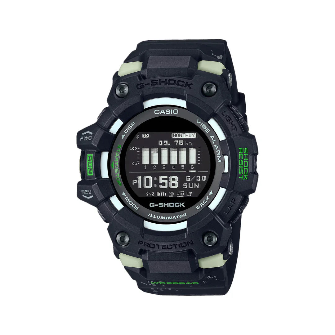 Casio G-SHOCK GBD-100LM-1DR Bluetooth Sports Watch with Step Tracker & 200M Water Resistance