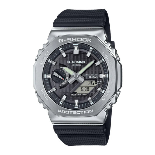 Casio G-SHOCK GBM-2100-1ADR Men’s Analog-Digital Watch with Bluetooth & Metal Bezel