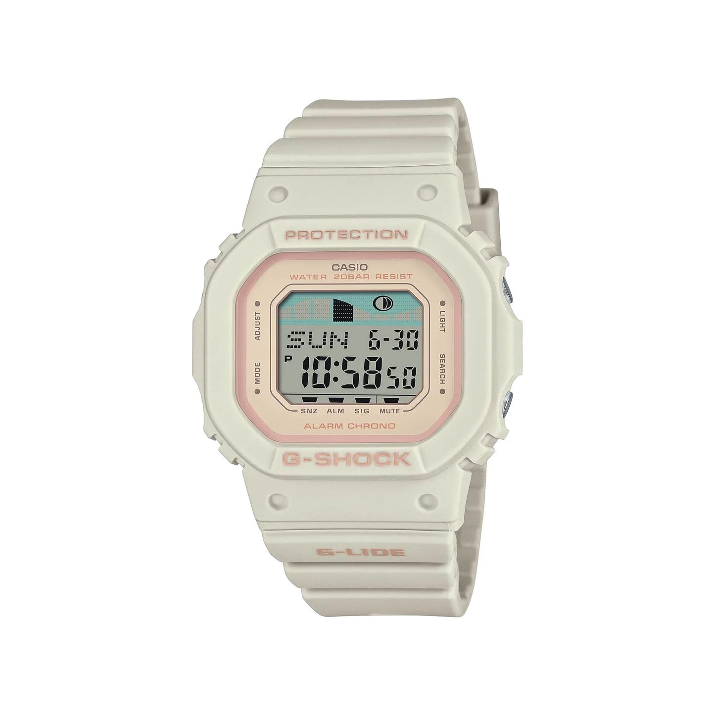 Casio G-SHOCK GLX-S5600-7DR G-LIDE Digital Watch – White Resin