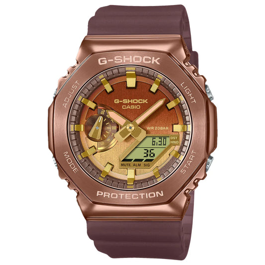Casio G-SHOCK GM-2100CL-5ADR Analog-Digital Watch – Red Metal Bezel