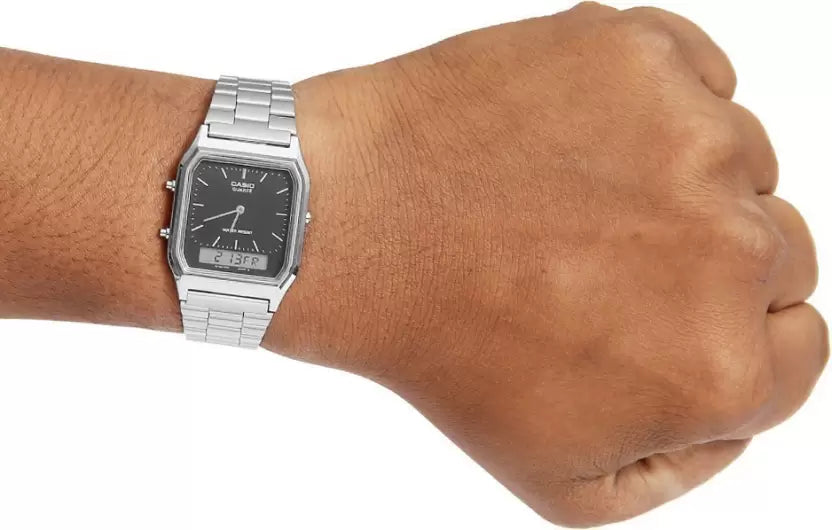 CASIO  Vintage ( AQ-230A-1DMQ ) Analog-Digital Watch - For Men & Women AD01