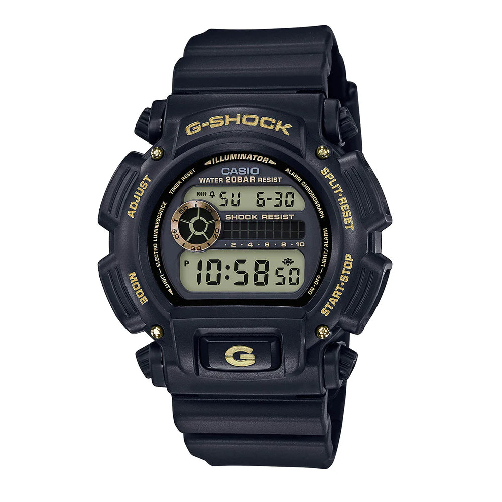 Casio G-SHOCK DW-9052GBX-1A9 – Black & Yellow Military-Inspired Digital Watch