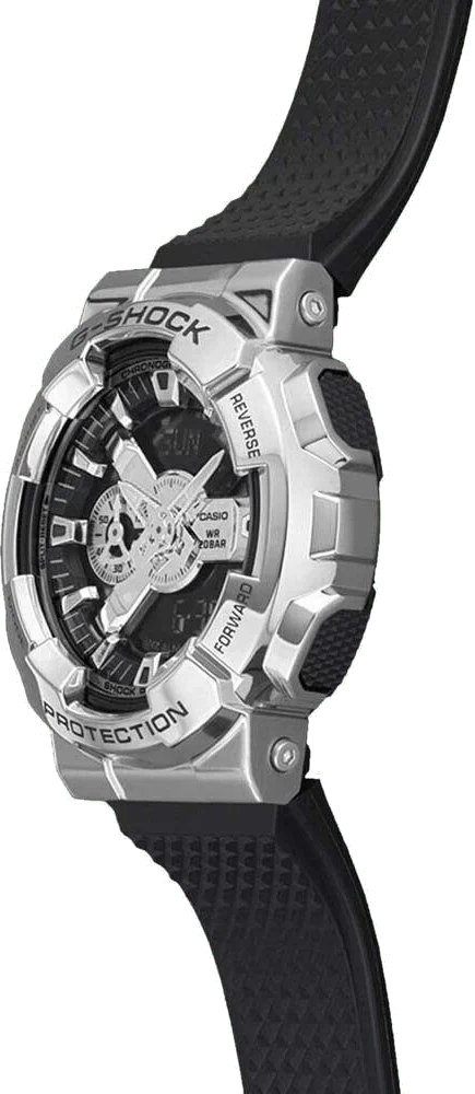 Casio G-SHOCK GM-110-1A Analog-Digital Watch – Black Resin & Metal Bezel