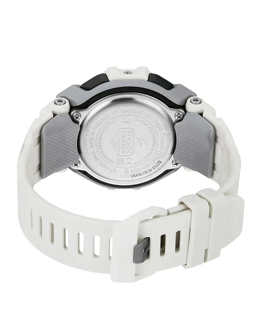Casio G-SHOCK GBD-300-7DR Men’s Digital Sports Watch with Bluetooth & Step Tracker (White)