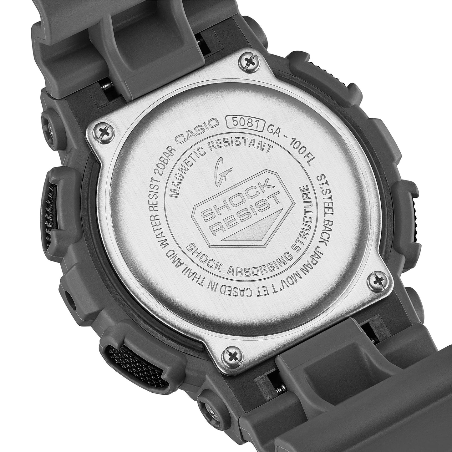 Casio G-SHOCK GA-100FL-8A – Floral Camouflage Analog-Digital Watch