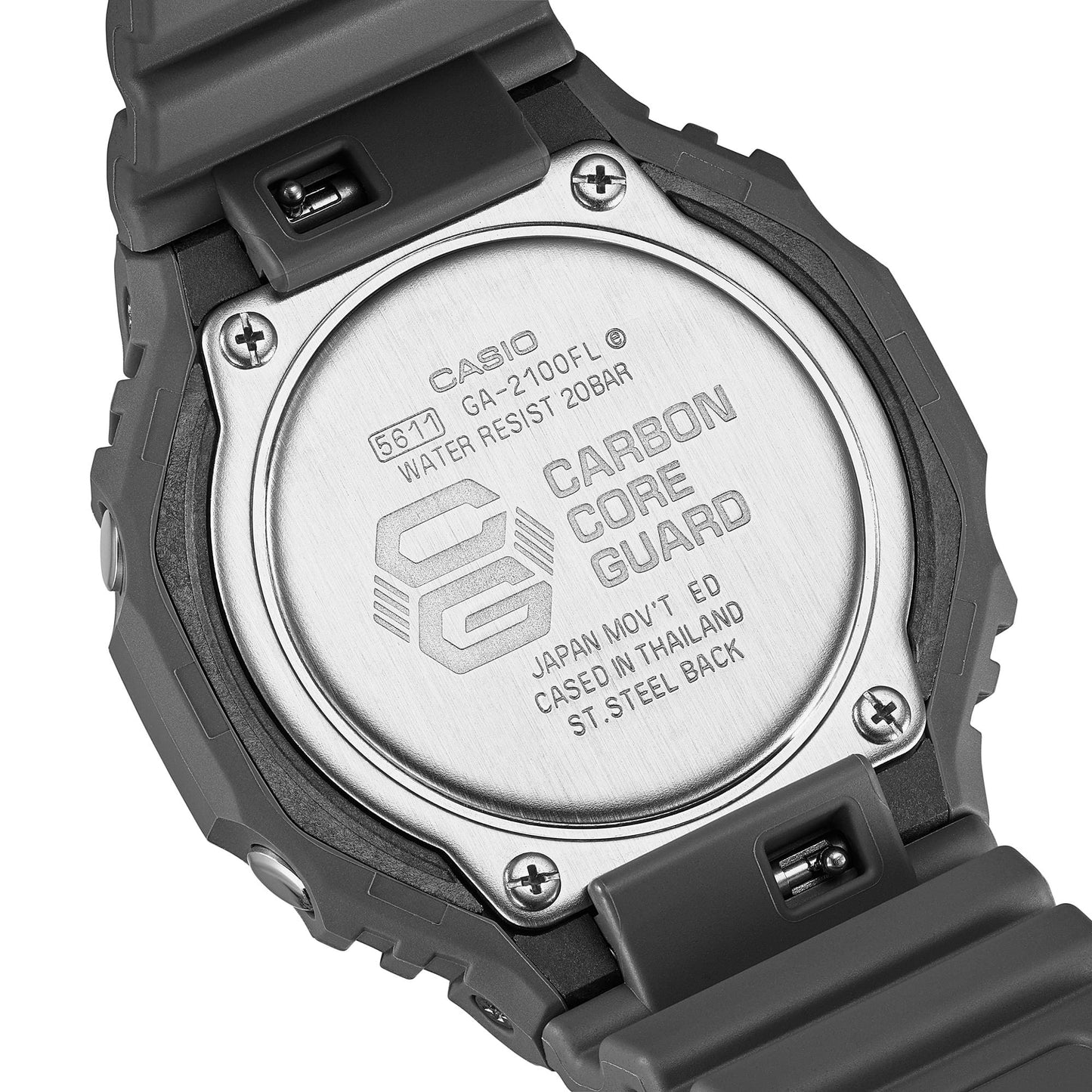 Casio G-SHOCK GA-2100FL-8A – Fluorescent Series Carbon Core Guard Watch
