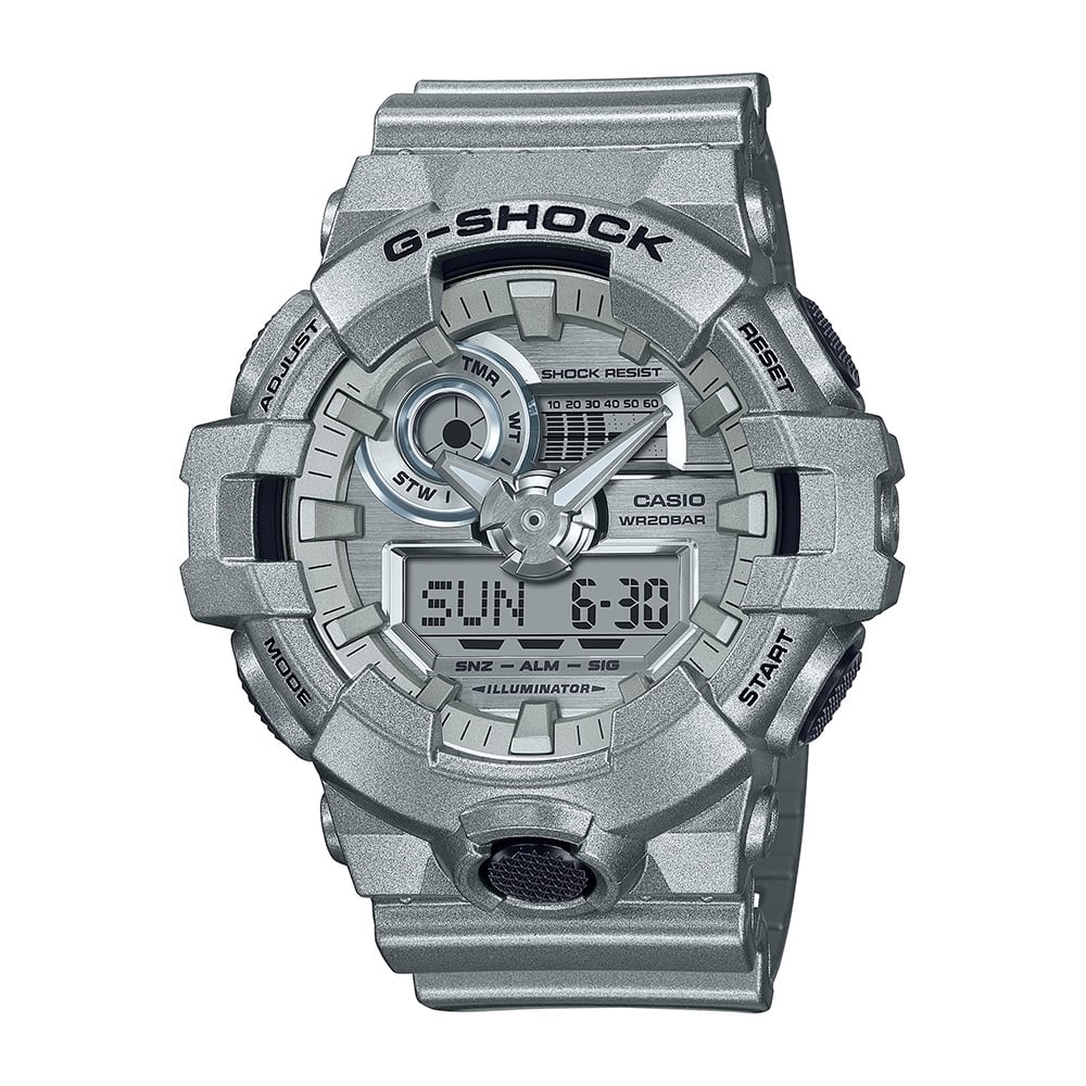 Casio G-SHOCK GA-700FF-8A Full Metal-Inspired Silver Series – Shock-Resistant Analog-Digital Watch