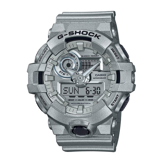 Casio G-SHOCK GA-700FF-8A Full Metal-Inspired Silver Series – Shock-Resistant Analog-Digital Watch