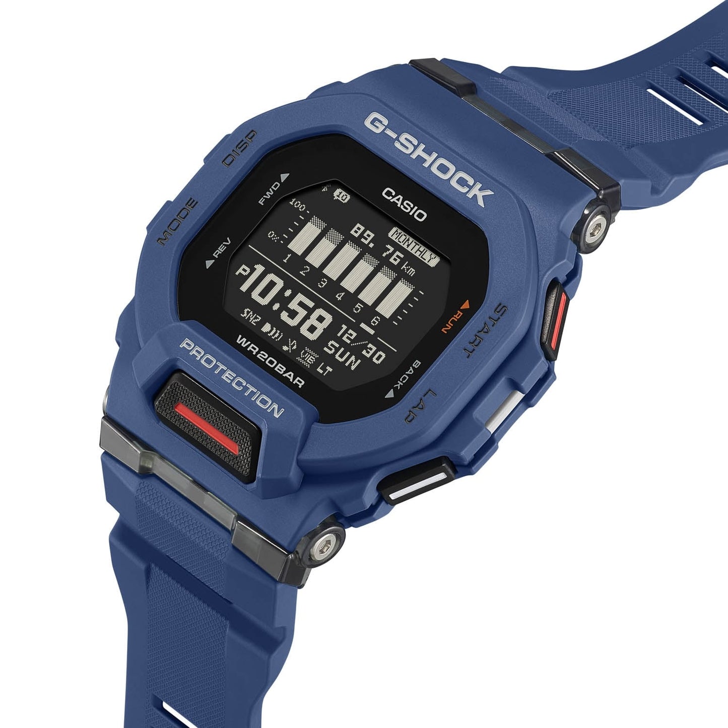 Casio G-SHOCK GBD-200-2DR Bluetooth Sports Watch – Step Tracker, Shock Resistant, 200M Water Resistant