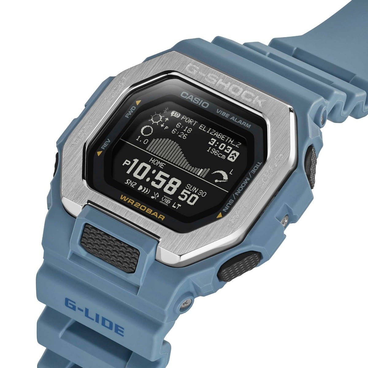 Casio G-SHOCK GBX-100-2ADR Men’s Digital Watch with Tide Graph & Moon Data (Blue)