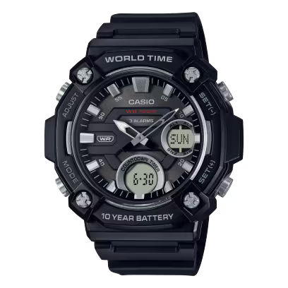 CASIO  Youth Analog-Digital Combination Analog-Digital Watch - For Men AD262 (AEQ-120W-1AVDF)