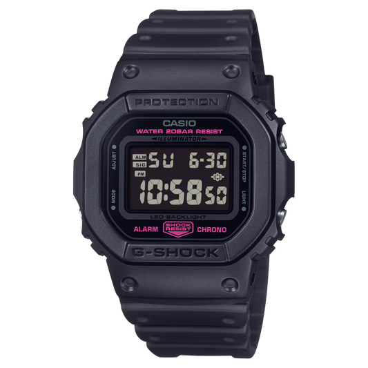 Casio G-Shock DW-5600PK-1D – Black & Pink Digital Women’s Watch